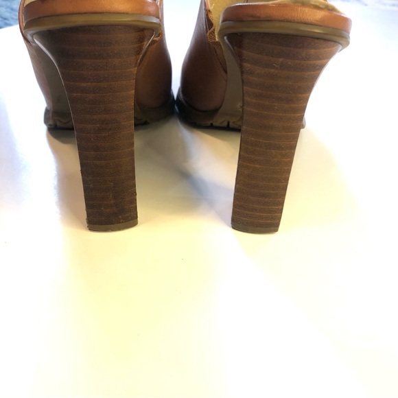 Amanda Smith Smooth Leather High Heeled Mules Size 8 Gently Used - Picture 4 of 11